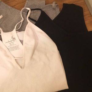 Set of 3 Free People bodysuits